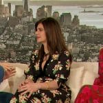 Casey Wilson’s black floral print dress on The Drew Barrymore Show