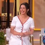 Amelia Shepherd's white embroidered dress on The Jennifer Hudson Show