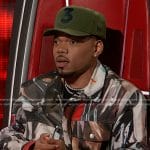 Chance’s abstract print jacket on The Voice