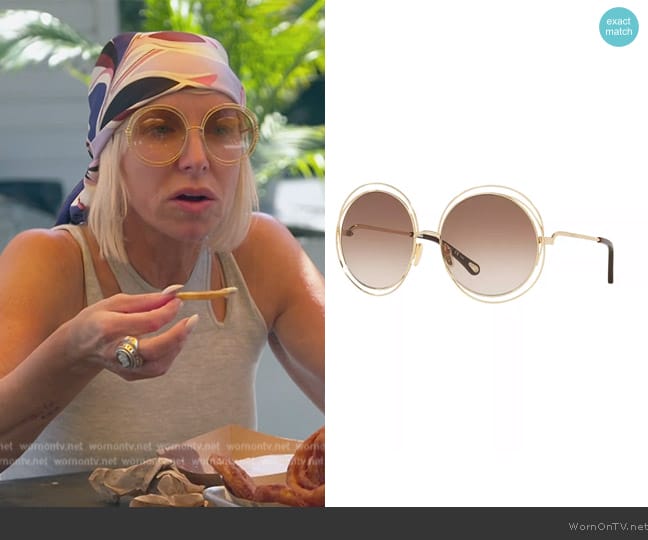 Chloe Unisex Sunglasses worn by Margaret Josephs on The Real Housewives of New Jersey