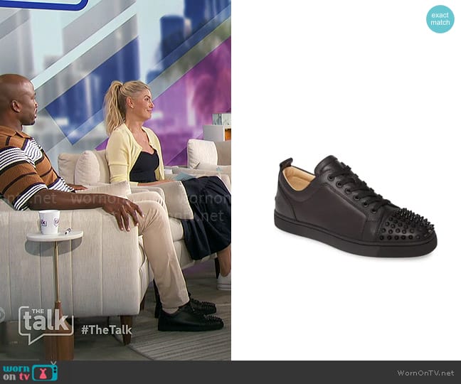 Christian Louboutin Louis Junior Spikes Sneaker worn by Akbar Gbajabiamila on The Talk