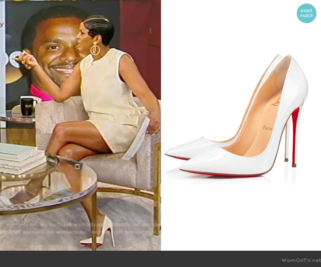 Christian Louboutin So Kate 120mm worn by Tamron Hall on Tamron Hall Show