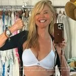 Christie Brinkley’s white sport bra on Today