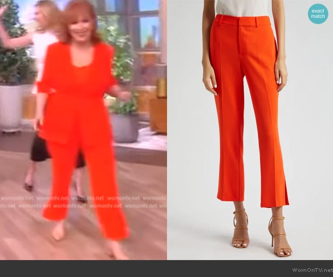 Cinq a Sept Kerry Crop Flare Pants worn by Joy Behar on The View