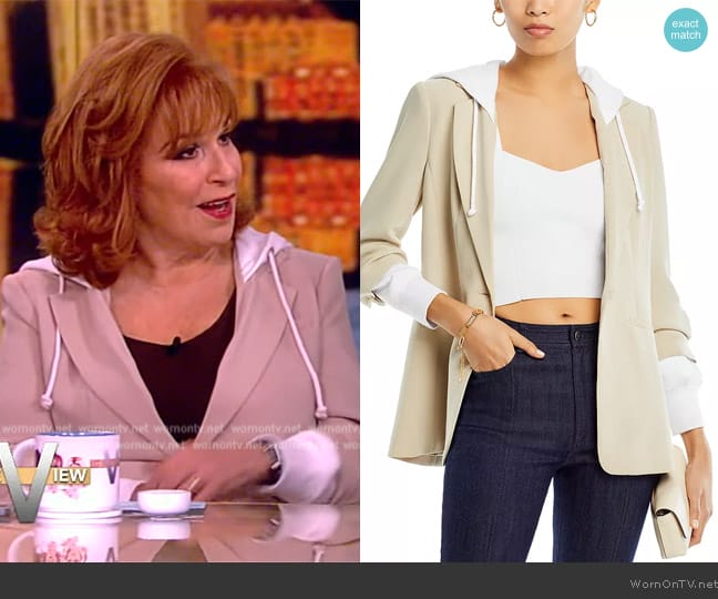 Cinq a Sept Khloe Hooded Blazer worn by Joy Behar on The View