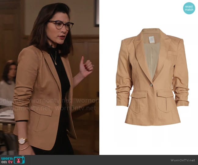 Cinq a Sept Louisa Blazer worn by Susan (Inga Schlingmann) on So Help Me Todd