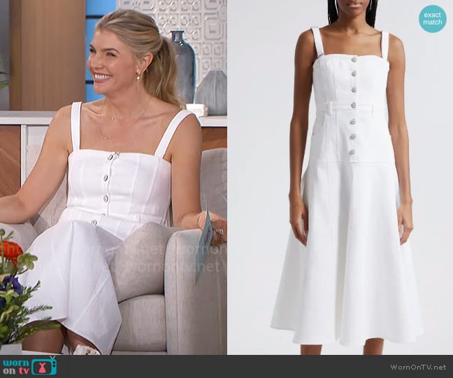 Cinq a Sept Veena Dress worn by Amanda Kloots on The Talk