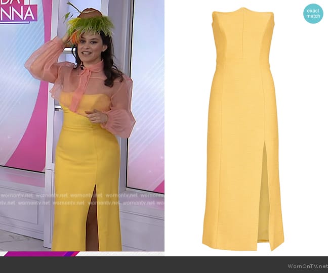 C/meo Collective Beyond Control Strapless Dress worn by Donna Farizan on Today