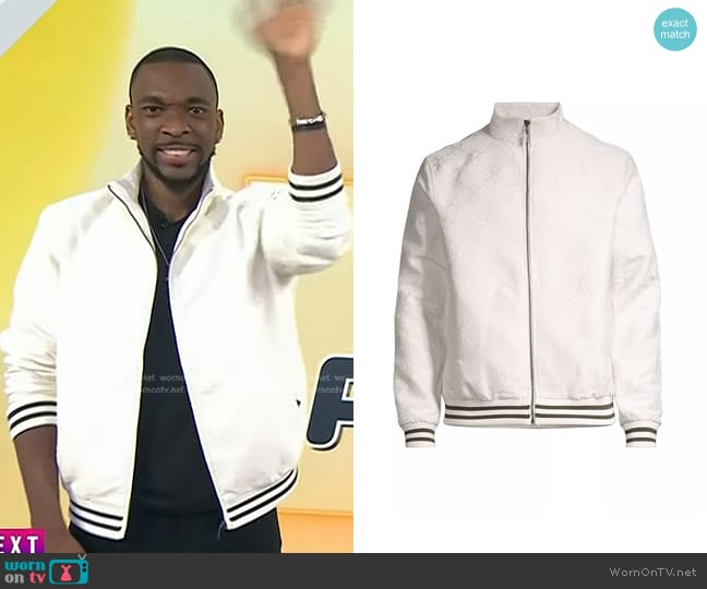 Daily Paper Shakir Boucle Track Jacket worn by Jay Pharoah on Today