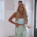 Danielle’s sequin stripe pants and top on The Real Housewives of New Jersey