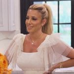 Danielle’s white smocked bodysuit on The Real Housewives of New Jersey