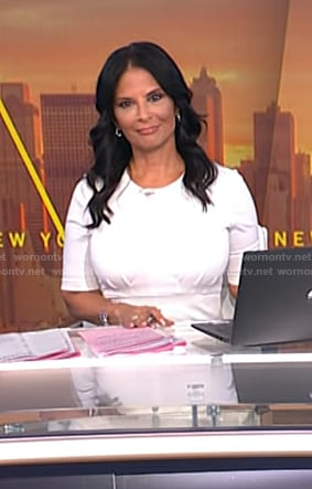 Darlene's white sheath dress on Today
