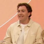 Daryl Sabara’s ivory denim jacket on The Drew Barrymore Show