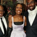 Deborah Roberts’ pink satin flare dress on Today