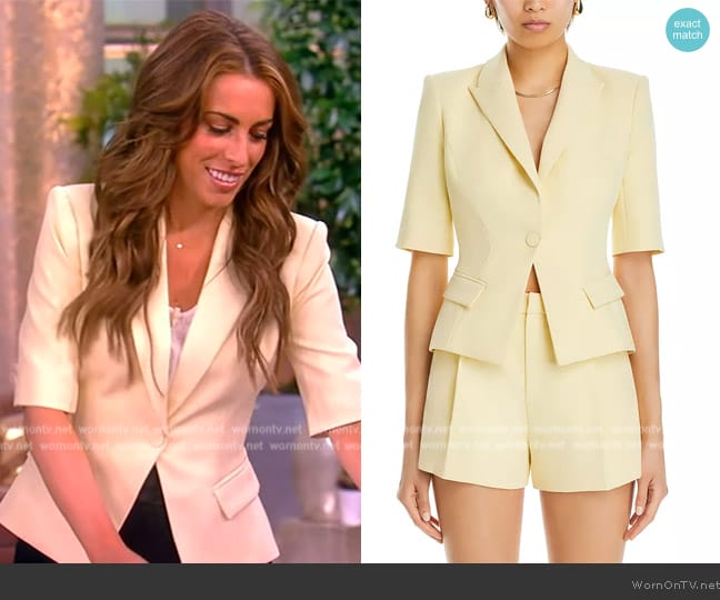 Derek Lam 10 Crosby Martin Short-Sleeve Blazer worn by Alyssa Farah Griffin on The View