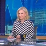 Diane Sawyer’s diagonal stripe blouse on Good Morning America