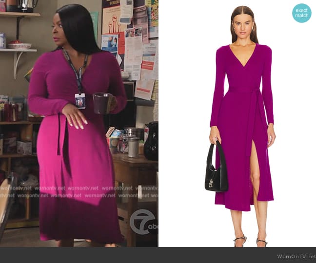 Diane von Furstenberg Astrid Dress worn by Ava Coleman (Janelle James) on Abbott Elementary