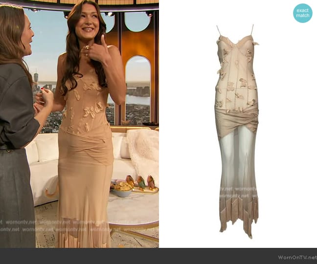 Dior Spring 2004 Dress worn by Bella Hadid on The Drew Barrymore Show