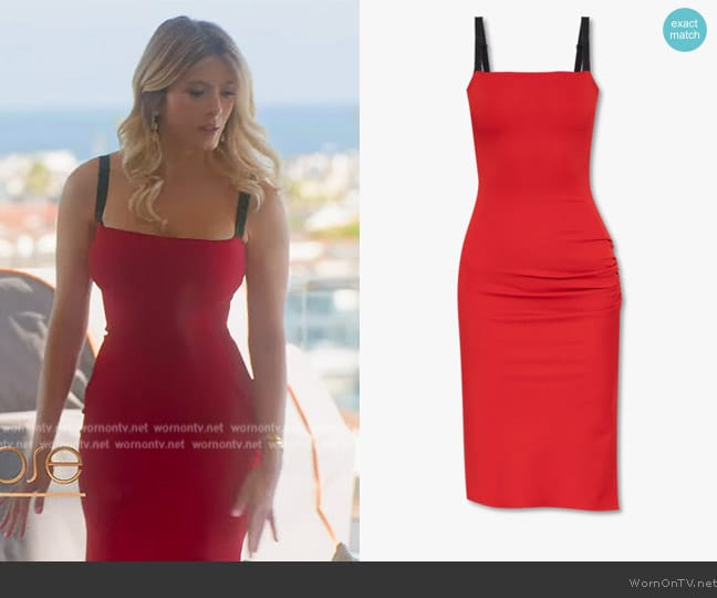 Dolce and Gabbana Red Slip Dress worn by Alexandra Rose (Alexandra Rose) on Selling the OC