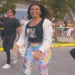 Dolores’s floral print leggings on The Real Housewives of New Jersey