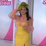 Donna's yellow strapless dress on Today