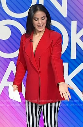 Donna's red oversized blazer on Today