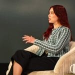 Dua Lipa's jacket and sandals on The Drew Barrymore Show