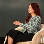 Dua Lipa’s jacket and sandals on The Drew Barrymore Show