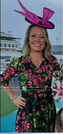 Dylan Dreyer's floral print dress on Today