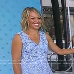 Dylan’s blue floral lace dress on Today