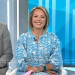 Dylan’s blue floral print midi dress on Today