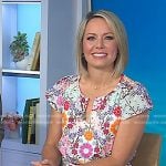 Dylan’s floral print dress on Today
