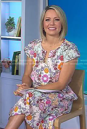 Dylan's floral print dress on Today