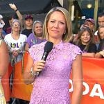 Dylan’s pink floral lace dress on Today