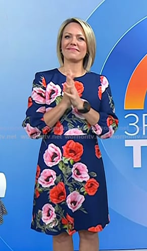 Dylan's blue floral dress on Today
