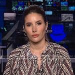 Elwyn Lopez's flora stripe blouse on NBC News Daily