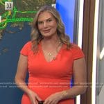 Emily’s orange cap sleeve sheath dress on Today