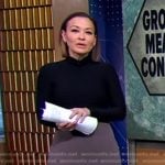 Eva’s grey pencil skirt on Good Morning America