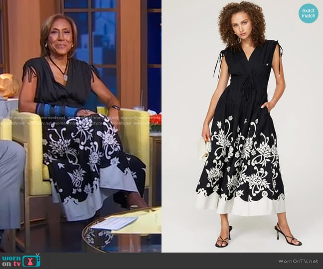 Derek Lam 10 Crosby Fama Dress worn by Robin Roberts on Good Morning America