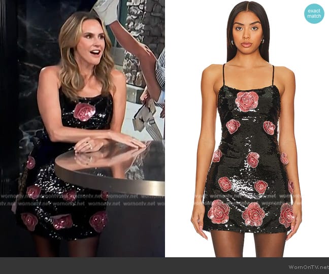 For Love and Lemons Jude Mini Dress worn by Keltie Knight on E! News