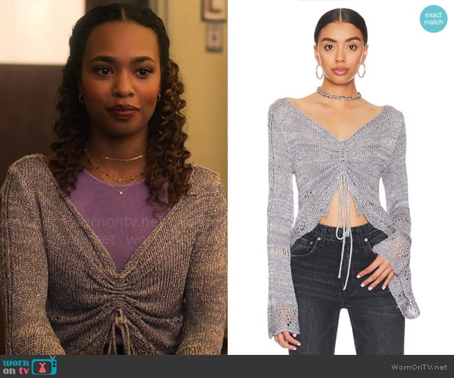 Free People Zinnia Top worn by Faran Bryant (Zaria) on Pretty Little Liars Original Sin