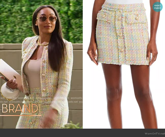 Generation Love Sandra Tweed Skirt worn by Brandi Marshall (Brandi Marshall) on Selling the OC