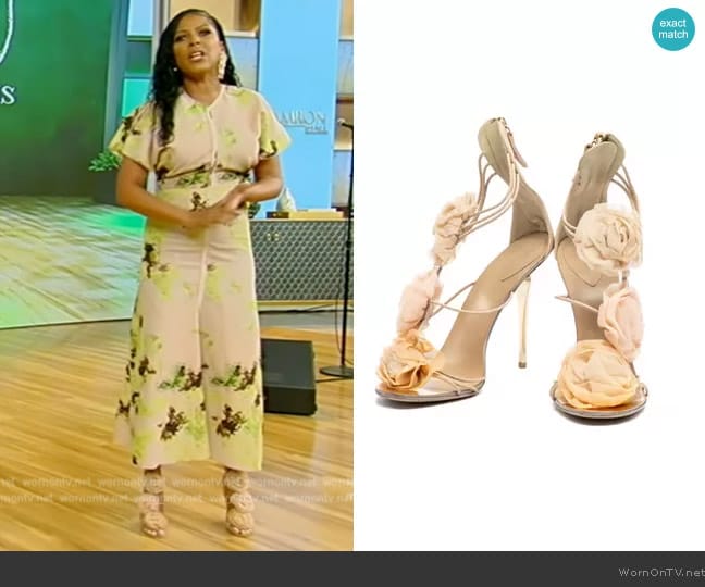  Leather Sandal Giuseppe Zanotti worn by Tamron Hall on Tamron Hall Show