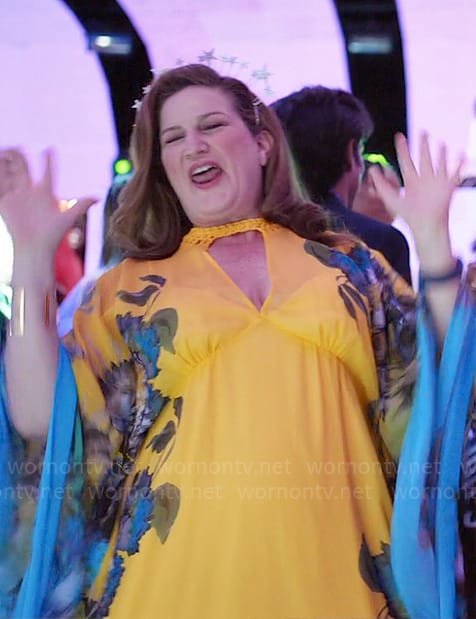 Grace's yellow floral dress on Loot