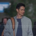 Blue's grey bomber jacket on Greys Anatomy