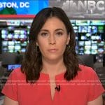 Hallie Jackson's red v-neck dress on Today