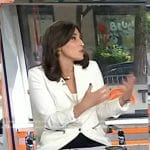 Hallie Jackson’s white blazer with zips on Today