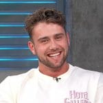 Harry Jowsey's white tee on Access Hollywood