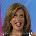 Hoda's triple hoop earrings on Today