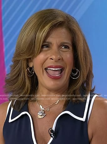 Hoda's triple hoop earrings on Today